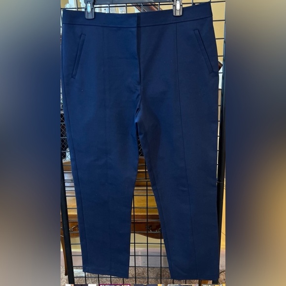 EUC Tory Burch Women’s Navy Blue Ankle Pants - size 14 - Picture 6 of 7